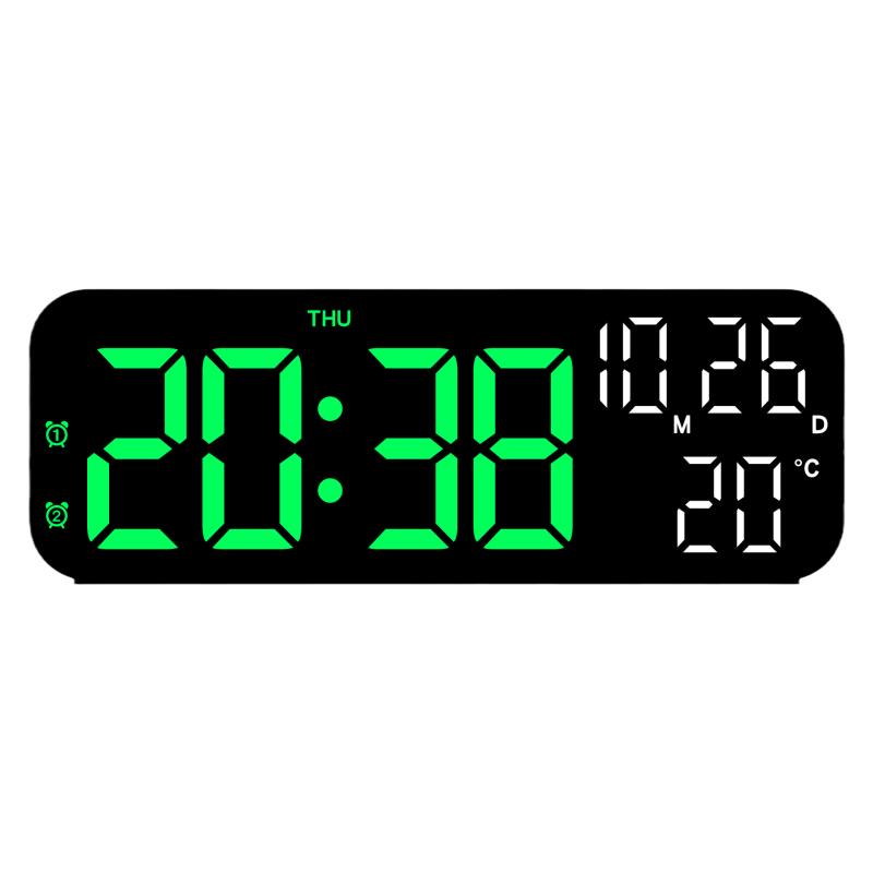 新款床头数字电子钟简约多功能闹钟LED桌面时钟多组闹钟倒计时钟