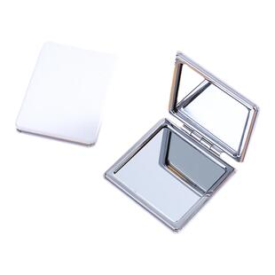皮革双面小镜子女随身便携带化妆镜精致男士口袋折叠迷你手持圆镜