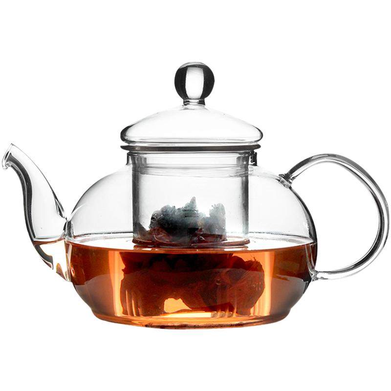 一屋窑花茶壶耐高温手工玻璃茶具泡绿茶煮普洱红茶壶加热烧开水壶