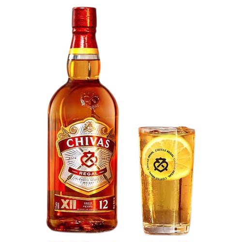 芝华士12年500ml+百龄坛特醇500ml威士忌组合装洋酒鸡尾酒特调