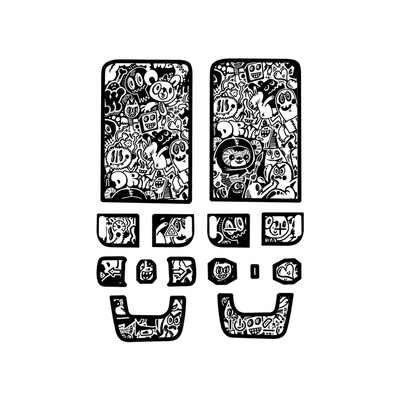 适用小牛FX/FXT手把处按键处贴纸