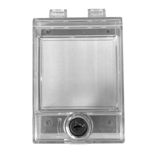 中央空调锁盒透明亚克力盒墙壁开关控制面板锁带通开锁芯2把钥匙