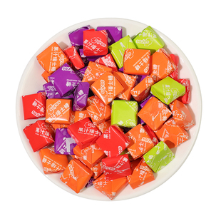 瑞士糖混合水果味软糖网红零食批发方块糖果结婚喜糖休闲解馋年货