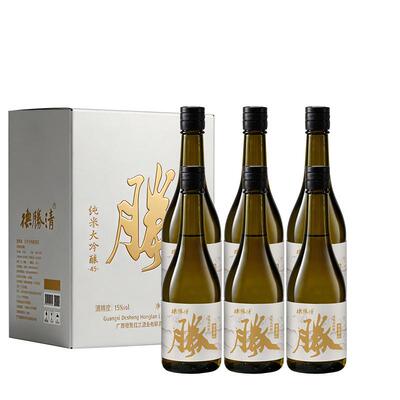 德胜清纯米大吟酿45清辛白月光720ml国产清酒四割五分15度 送礼