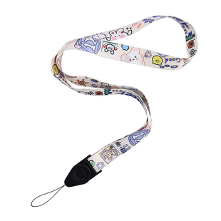 ins可爱少女手机挂绳u盘相机卡套风扇长款挂脖绳卡通防丢便携绳子