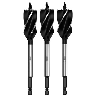 浦派木工支罗钻四刃麻花钻头打孔木板木头门锁抽屉开孔扩孔开孔器