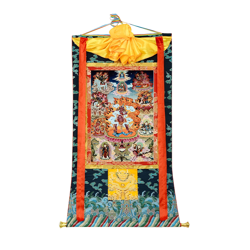 玄关装饰挂画矿物颜料唐卡