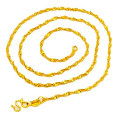 越南沙金项链女士锁骨链单链子