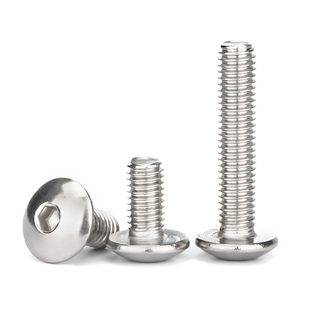 304不锈钢大扁头内六角螺丝钉大头十字半圆头伞头螺栓M3M4M5M6M8
