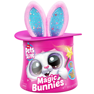 zuru佩特宠物邦妮兔魔法帽尼云波独角兽盲盒女孩玩具毛绒公仔玩偶