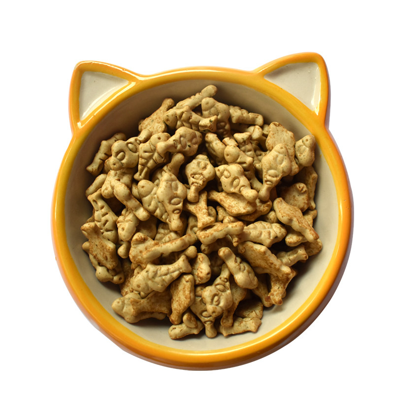 猫饼干零食100g幼猫去毛球薄荷粉小鱼饼干洁齿磨牙棒猫咪零食