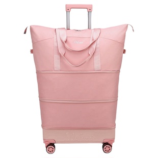 便携式拉杆旅行包箱轻便带万向滑轮子大容量可折叠学生住校行李袋