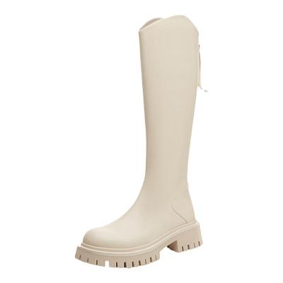 达芙妮秋冬加绒时尚修身长靴