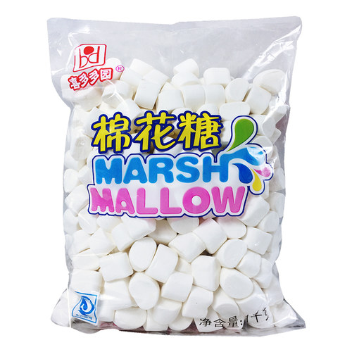 喜多多白棉花糖原味1000g diy自制牛轧糖牛轧饼奶枣雪花酥原材料