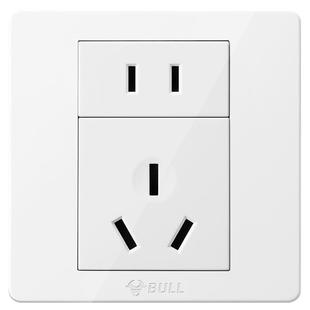 公牛插座旗舰开关插座两孔10A三孔16A五孔二三插墙壁面板G07白