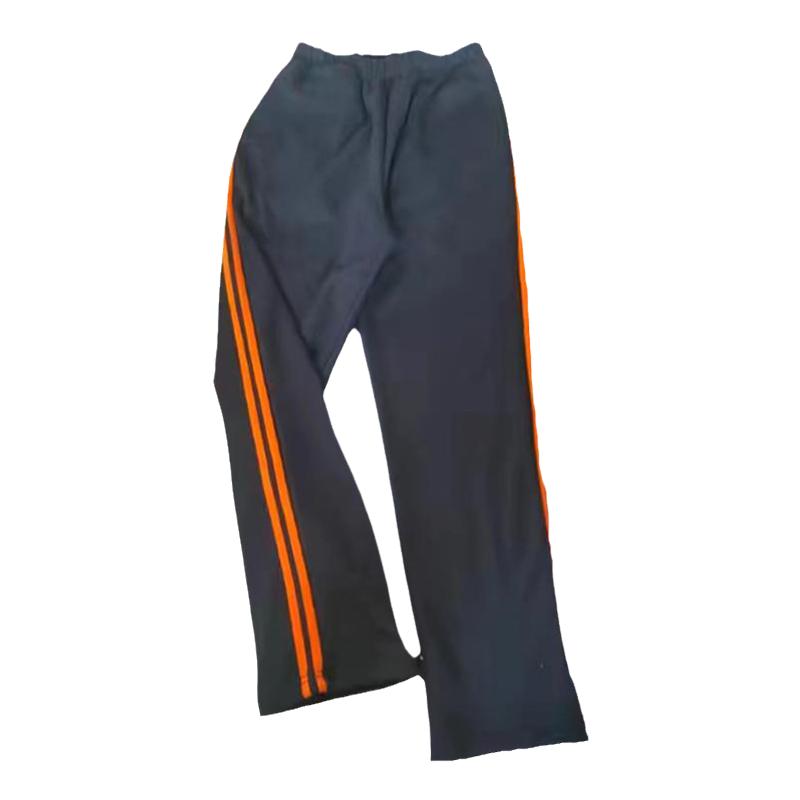 订做加绒秋冬中小学生校服裤子两橘道直筒校裤运动舒适团体班服裤