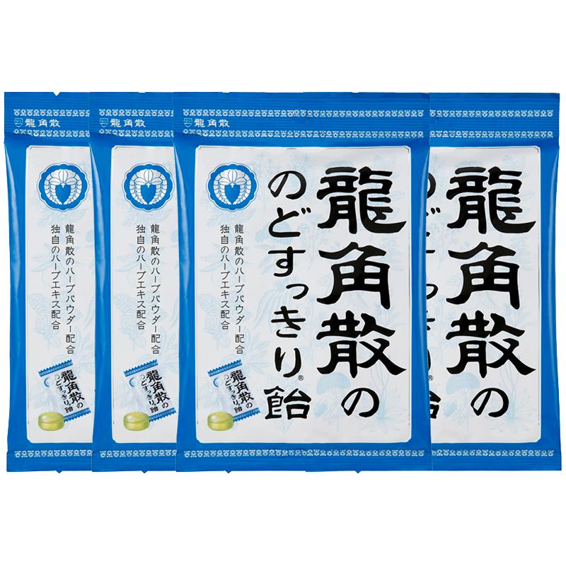 【自营】日本进口龙角散润喉糖4袋护嗓教师含片原味龙件龙骨袋装