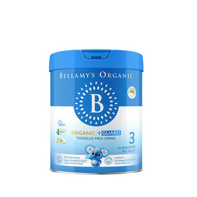 贝拉米有机蓝盾乳铁蛋白奶粉3段800g