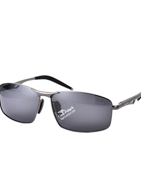 库克鲨鱼方形开车专用太阳镜男