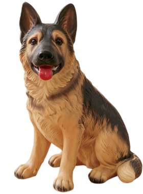 创意世界名犬仿真狗桌面解压摆件