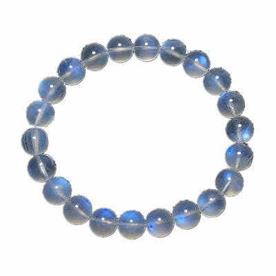 天然蓝光单圈手链月光石礼物水晶