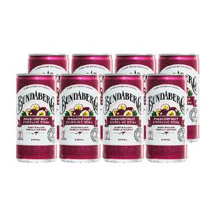 宾得宝Bundaberg澳洲进口百香果口味汽水200ml*8果汁气泡水饮料