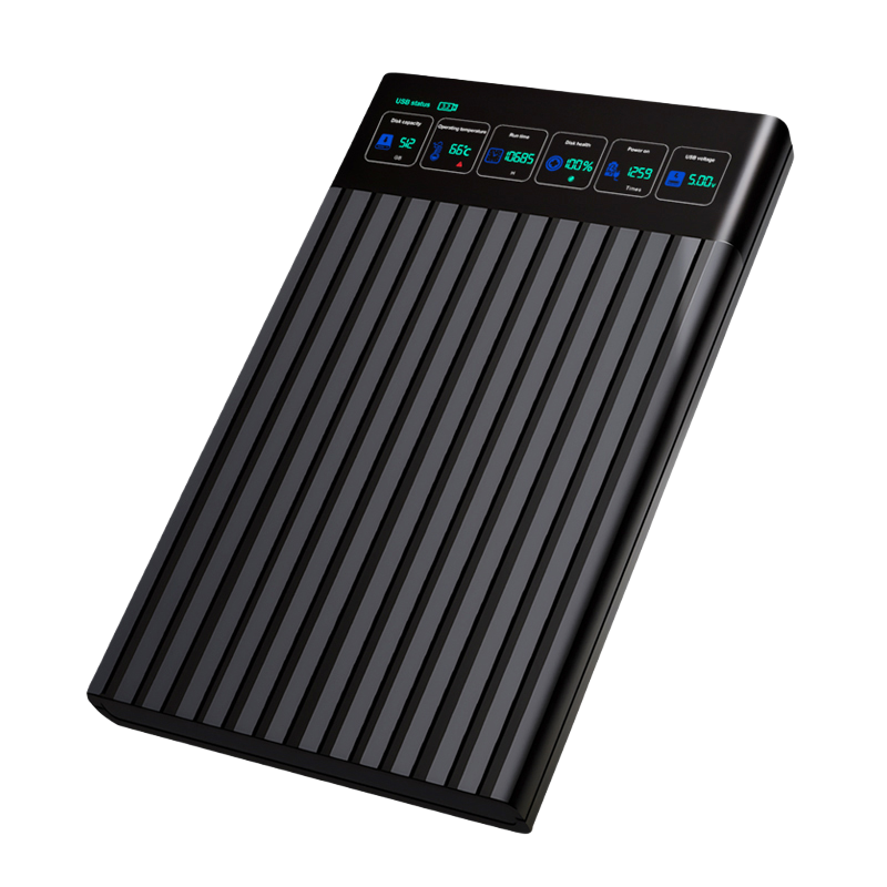硕乐USB3.2数显移动硬盘盒子兼容3.0接笔记本机械固态SSD串口sata