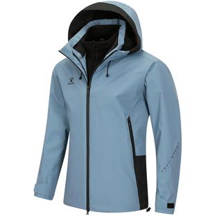 KELME卡尔美三合一冲锋衣男防雨防水攀山登山服户外防风徒步外套