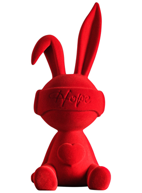 轻奢高级感兔子摆件客厅玄关