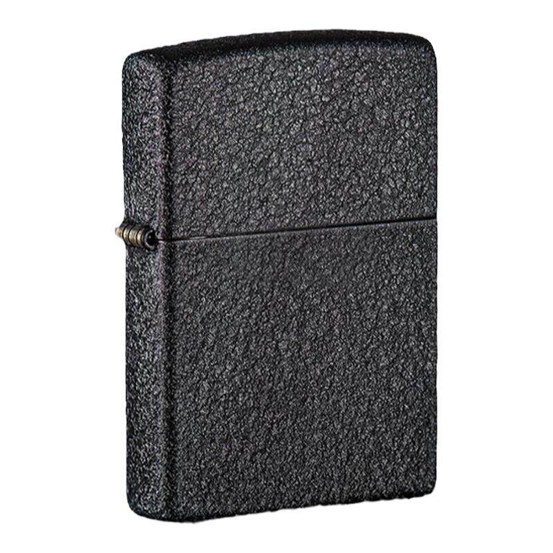 【生日礼物】Zippo打火机黑裂漆礼盒定制收藏男友正品套装父亲节
