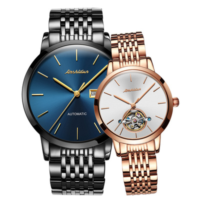 瑞士认证正品牌机械情侣手表一对