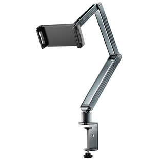 2025新款iPad平板支架桌面手机磁吸支架懒人床头悬臂铝合金可360度旋转折叠升降床上躺着直播通用追剧神器