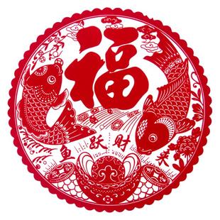 植绒窗花套餐组合 大中小号新年新年剪纸 玻璃推拉门装饰静电贴纸