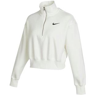 滔搏NIKE耐克女子半拉链短款高领休闲运动套头卫衣DQ5768-133