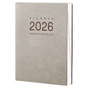 加大B5日程本2026年365天每日一页计划本时间管理效率手册自律打卡表笔记本工作日志软皮记事本手账本子定制