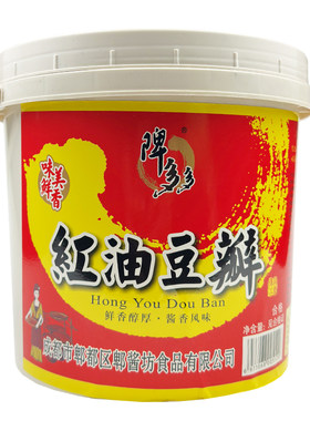 四川红油豆瓣酱6斤桶装