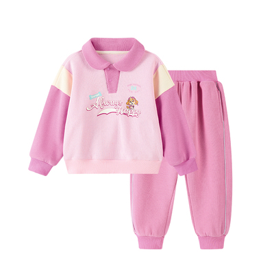 汪汪队女童运动套装春秋款