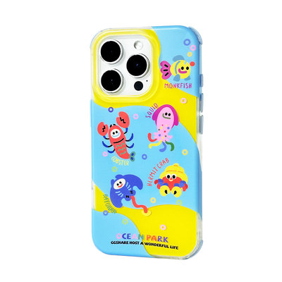 寄居蟹原创水族馆苹果手机壳磁吸