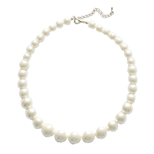 大珍珠项链女颈链配礼服颈饰项圈锁骨链子choker摄影拍照饰品118