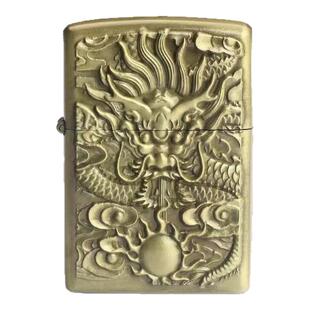 (大捡漏)煤油打火机防风砂轮官国潮复古中国风复刻龙浮雕送男友礼