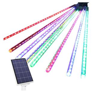 太阳能流星雨灯户外防水灯串庭院挂树彩灯闪灯串灯花园布置景观灯