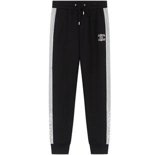 BM刺绣高街裤子男欧美潮牌侧边条纹运动休闲束脚卫裤2021新款秋季