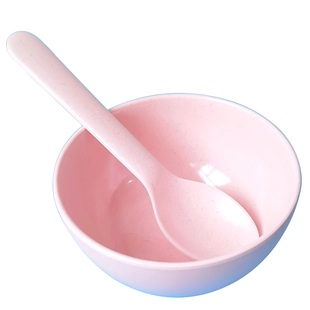 ins竹纤维叉子勺子 宝宝辅食吃饭训练餐厅水果甜品叉成人儿童餐具