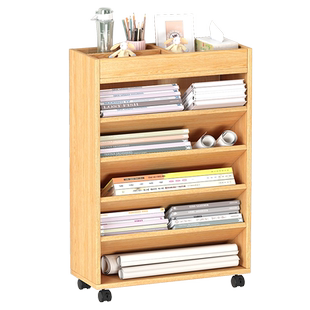 书桌收纳置物架书本收纳盒桌边书架阅读架书桌旁书立架桌面侧边侧面学生学习桌课桌书籍收纳神器可移动挂书袋