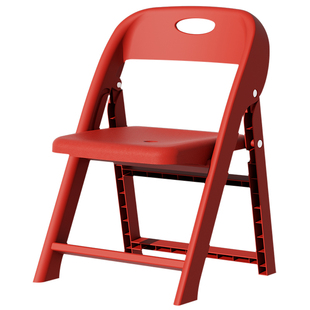 便携式折叠靠背椅塑料小凳子加厚家用椅子成人客厅矮凳儿童小板凳