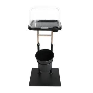 超市水果试吃盘透明带盖盒落地立式面包蛋糕桌面展示架品尝台升降