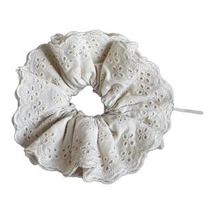 超好看的大肠发圈女高级感2025新款头花发绳蕾丝头绳低丸子头发饰