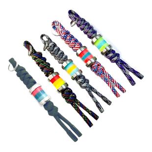 BIJITAC MU2钛合金夜光吊坠ATWOOD户外伞绳挂绳EDC钥匙扣挂坠刀坠