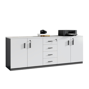 办公室打印机柜子办公柜矮柜储物抽屉柜带锁置物柜茶水柜资料柜