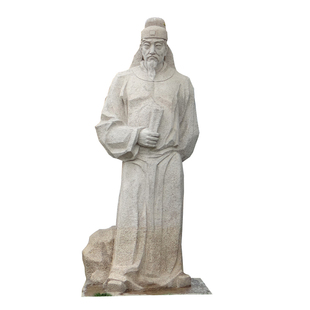 石雕人物韩愈雕塑户外大型古代名人铜雕像唐宋八大家人像定制厂家